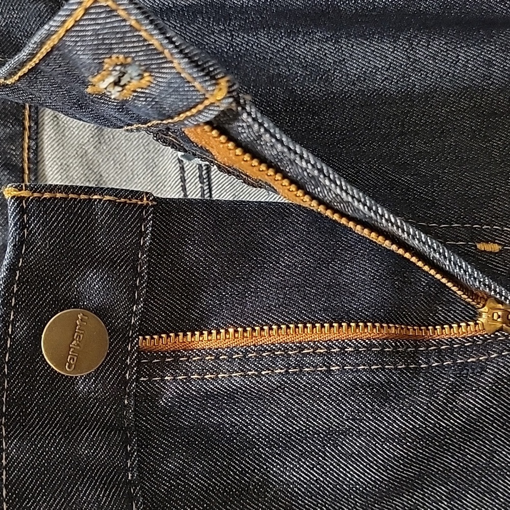 Carhartt Relaxed Fit Dark Blue Denim Jeans Size14 NWT - Picture 8 of 9